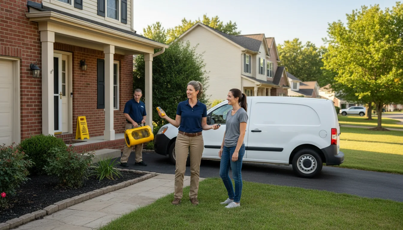 Residential water damage restoration in Shiner, TX